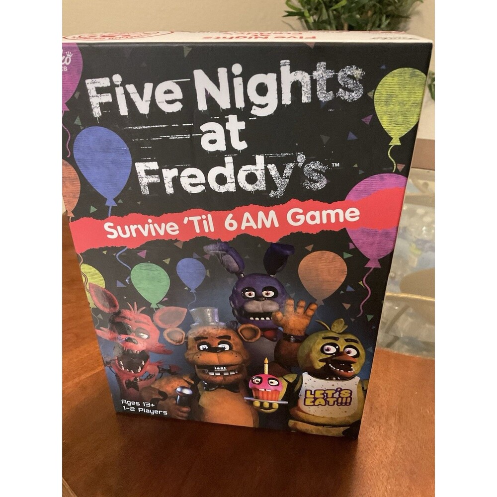 FUNKO FNAF FIVE NIGHTS AT FREDDYS SURVIVE TILL 6 AM BOARD GAME - COMPLETE